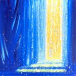 Tableau passage 80x80 cm